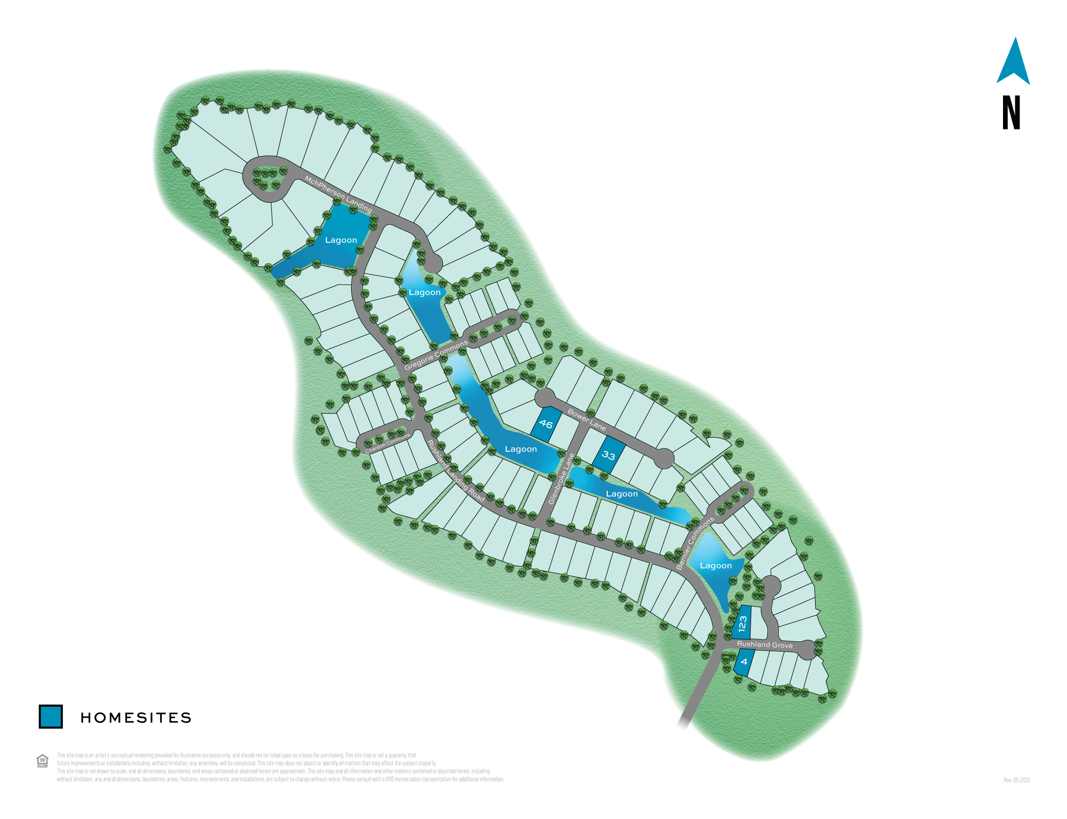Rushland Plantation Site Plan Charleston SC DRB Homes