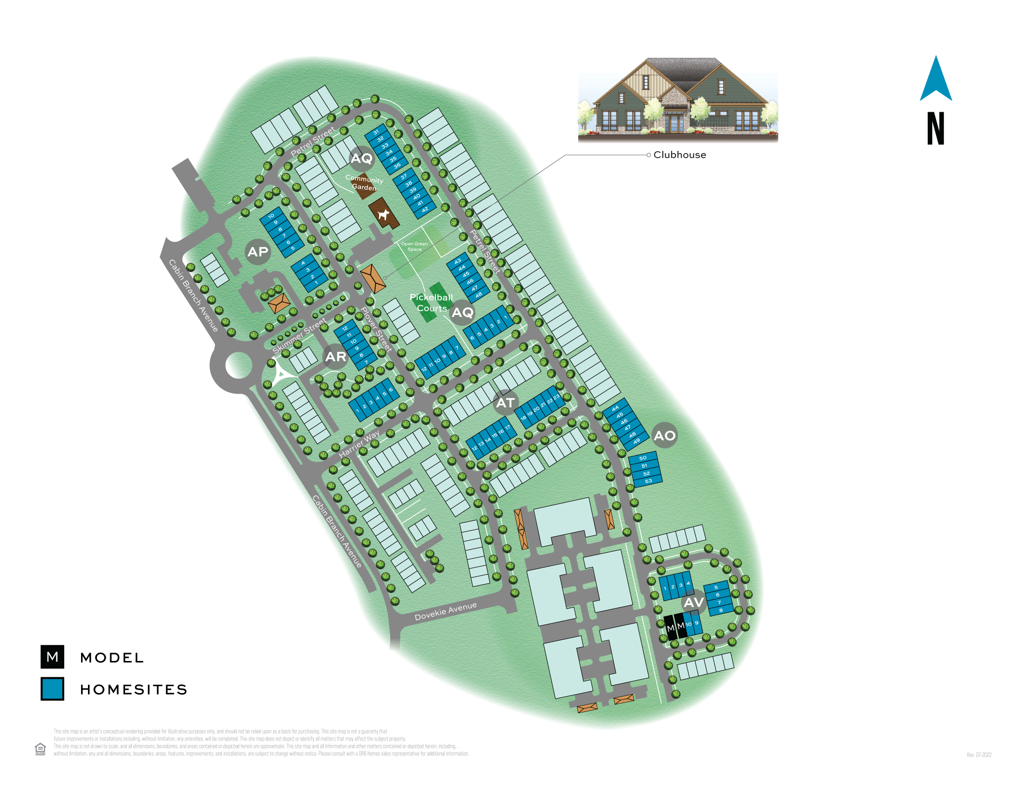 The Village at Cabin Branch Site Plan Capital Region MD DRB Homes